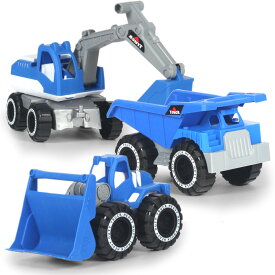 ショベルカー 建設車両 セット ブルドーザー ダンプトラック はたらく車 人気 重機 おもちゃ 工事建設 砂場遊び ビーチ プレゼント 男の子 女の子 3個セット