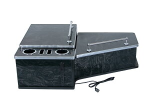 JET INOUE ジェットイノウエ 595523 センターテーブル いすゞ 大型ファイブスターギガ用 黒木目調 フルサイズ コンセント&USB付き