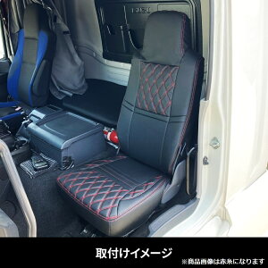 JET INOUE ジェットイノウエ 595384 車種専用シートカバー COMBI 助手席シート用 いすゞ 大型ファイブスターギガ用(H27.11〜) ブラック/黒糸