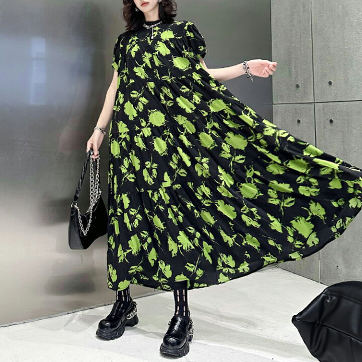 楽天市場】花柄 ティアードワンピース ワンピース レディース バンド 