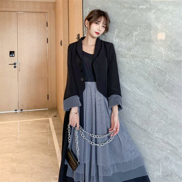 楽天市場】【クーポン利用で3,800円】長袖 セットアップ スーツ+  