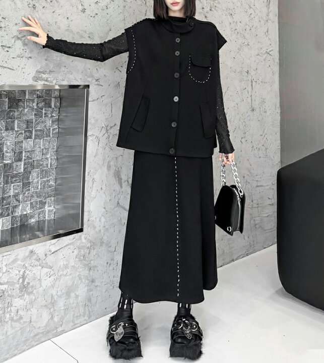 楽天市場】ベスト×スカート セットアップ レディース 秋冬 きれいめ
