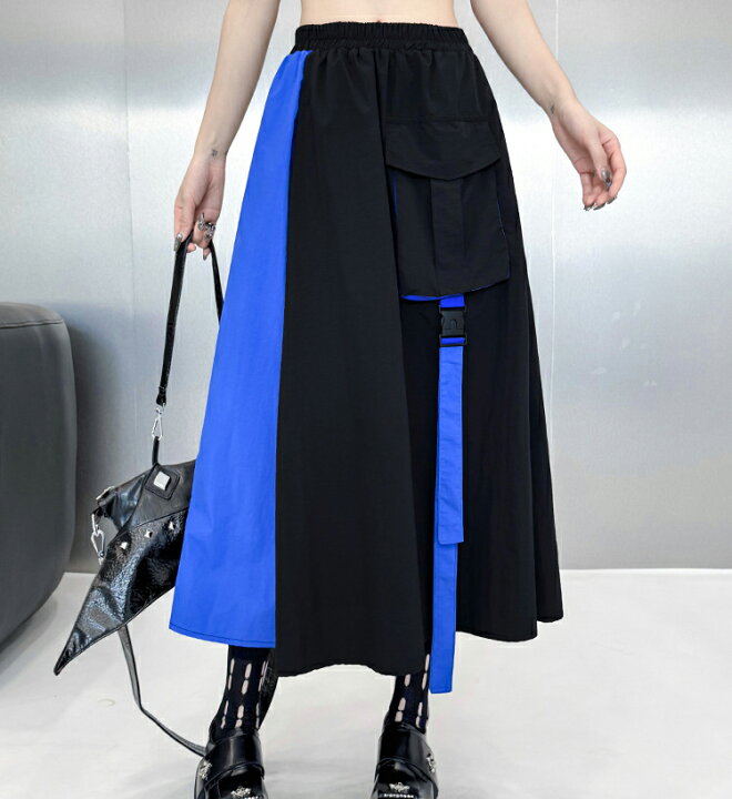 楽天市場】配色ジップトップス×スカートセットアップ レディース 長袖  