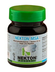 鳥類、哺乳類、爬虫類、両生類用粉末栄養補助食品【ネクトン】ネクトンMSA　40g