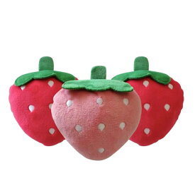 犬用品おもちゃぬいぐるみ苺ブーブー出る中型犬玩具小型犬玩具