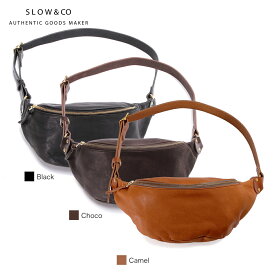 スロウ SLOW ボディバッグ 本革 日本製 ファニーパック ウエストバッグ ルボーノ rubono fanny pack 300S61EG [ノベルティプレゼント&ラッピング無料]【正規販売店】