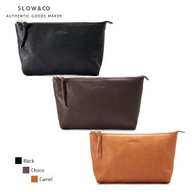 スロウ SLOW ポーチ 栃木レザー マルチケース クラッチ 本革 rubono pouch M 300S17C [ラッピング無料]【正規販売店】