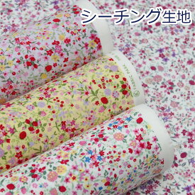 【10cm単位価格】 フルーツフラワーガーデン 小花柄 small flower 綿100％ シーチング 生地 布 約108cm幅 ゆうパケット2m対応 （ ハンドメイド 手作り ワンピース 手芸 小物雑貨 日本製 ）