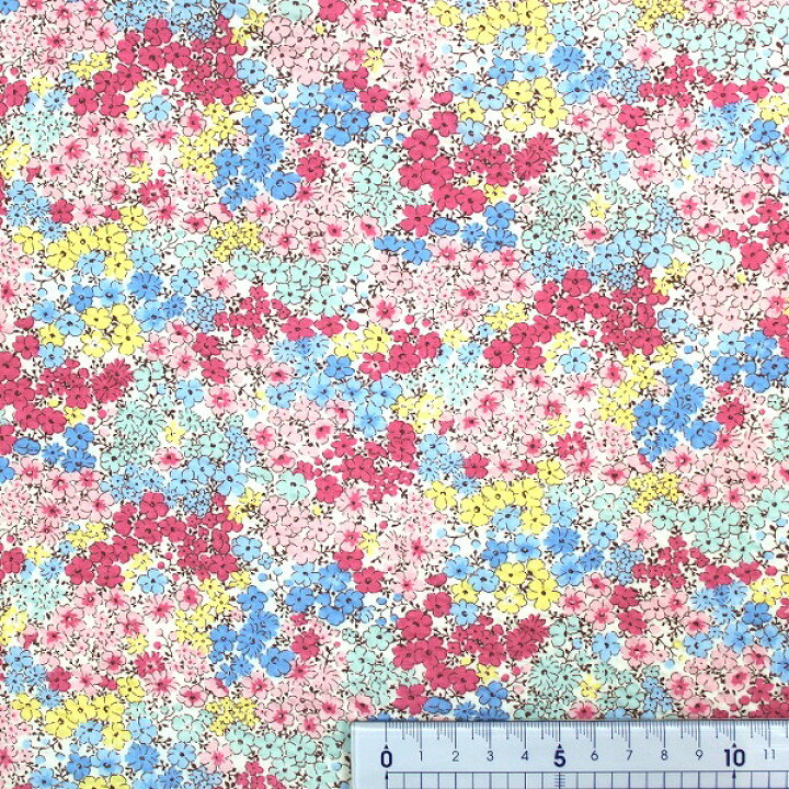 楽天市場】【10cm単位価格】 小花リップル 花柄 くすみ サッカー 綿100 