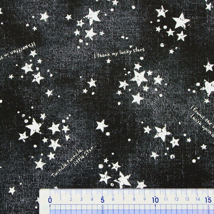楽天市場】【10cm単位価格】 英字 星柄 スター デニム風 オックス 綿 