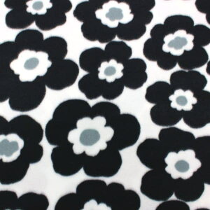 【10cm単位価格】 フリース 大きい花柄 北欧風 Fleece ポリエステル100% 生地 布 約140cm幅 5600-8( ハンドメイド 手作り 手芸 あったか かわいい 手作り 手芸 ふんわり フェイクファー ボア )
