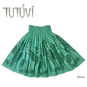フラダンス衣装 パウスカート スカート フラ パウ TUP-FT530 TUTUVIパウ オレナ ディープジェイド