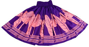 フラダンス衣装 パウスカート スカート フラ パウ TUP-FT202 TUTUVIパウ トーチジンジャー ブライトパープル