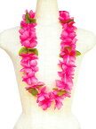 フラダンス衣装　レイ　ハワイ　花飾り　イベント　フラ　ハワイアンレイ　フラワーレイ　PK-06　プリンセスレイ　ルアウレイ ピンク