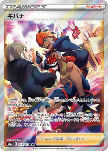ポケモンカード キバナ S12a 237/172 SAR 【中古】A