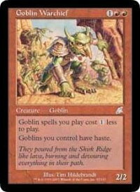 マジックザギャザリング MTG 赤 ゴブリンの戦長 SCG-97 アンコモン 【中古】