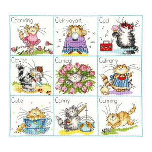 Bothy Threads �N���X�X�e�b�`�h�J�L�b�g It's A Cat's Life XMS23 �{�V�[�X���b�Y �y�C�O����/�[��40�`80�����x�z