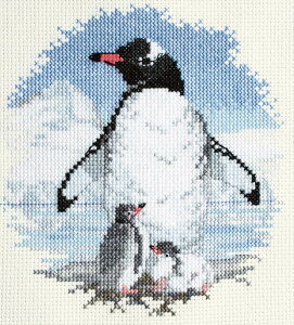 Bothy Threads NXXeb`hJLbg uBirds - Penguins And Chicksv (yM̐eq) PN01 {V[XbY DERWENTWATER DESIGNS yCO/[40`80xz