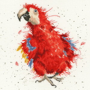 Bothy Threads �N���X�X�e�b�`�h�J�L�b�g �uParrot On Parade�v XHD26 �{�V�[�X���b�Y �y����/�[��40�`80�����x�z �� �I�E��