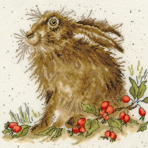 Bothy Threads クロスステッチ刺繍キット 「Hippy Hare」 XHD38 ボシースレッズ 【取り寄せ/納期40〜80日程度】 ウサギ