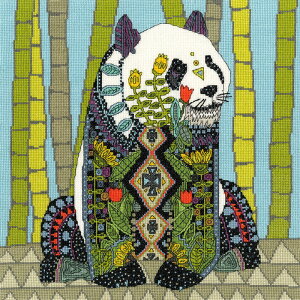 Bothy Threads �N���X�X�e�b�`�h�J�L�b�g Jewelled Panda XSTU4 (�p���_) �{�V�[�X���b�Y �y�C�O����/�[��40�`80�����x�z