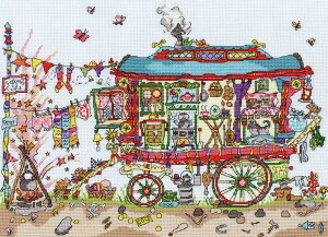 Bothy Threads �N���X�X�e�b�`�h�J�L�b�g �uCut Thru' Gypsy Wagon�v XCT13 �W�v�V�[���S�� �{�V�[�X���b�Y �y�C�O����/�[��40�`80�����x�z