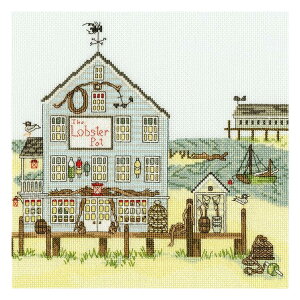 Bothy Threads NXXeb`hJLbg uNew England - The Lobster Potv XSS8 uX^[|bg {V[XbY yCO/[40`80xz