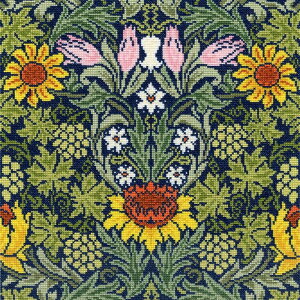 Bothy Threads �N���X�X�e�b�`�h�J�L�b�g �uSunflowers�v William Morris XAC4 �{�V�[�X���b�Y �E�B���A���E�����X �y�C�O����/�[��40�`80�����x�z