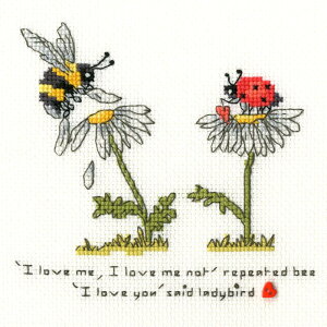 Bothy Threads NXXeb`hJLbg "Love Me, Love Me Not" XETE5 Ladybird and Bee {V[XbY yCO/[40`80xz