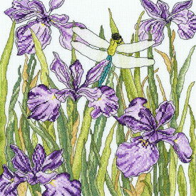 Bothy Threads クロスステッチ刺繍キット "Iris Garden" (アイリスガーデン) XFY3 ボシースレッズ 【海外取り寄せ/納期40～80日程度】