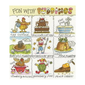 Bothy Threads NXXeb`hJLbg "Fun With Puddings" XHS18 {V[XbY yCO/[40`80xz