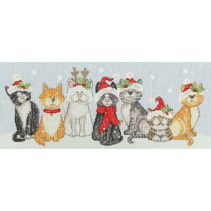 Bothy Threads NXXeb`hJLbg "Festive Felines" XKTB11 (L NX}X) {V[XbY yCO/[40`80xz