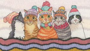 Bothy Threads �N���X�X�e�b�`�h�J�L�b�g A Cosy Clowder XEB2 �{�V�[�X���b�Y �y�C�O����/�[��40�`80�����x�z