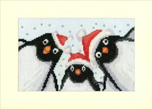 Bothy Threads NXXeb`hJLbg "Christmas Card - Penguin Selfie" XMAS89 {V[XbY yCO/[40`80xz