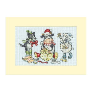 Bothy Threads NXXeb`hJLbg "Christmas Card - Wrap, Ribbon, Gift!" XMAS78 {V[XbY yCO/[40`80xz