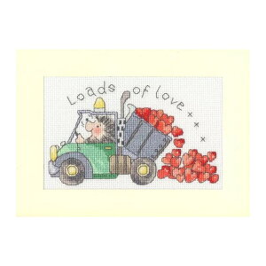 Bothy Threads �N���X�X�e�b�`�h�J�L�b�g Greeting Card - Loads Of Love XGC64 (�O���[�e�B���O�J�[�h) �{�V�[�X���b�Y �y�C�O����/�[��40�`80�����x�z
