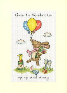 Bothy Threads �N���X�X�e�b�`�h�J�L�b�g Greeting Card - Up, Up And Away XGC66 (�O���[�e�B���O�J�[�h) �{�V�[�X���b�Y �y�C�O����/�[��40�`80�����x�z