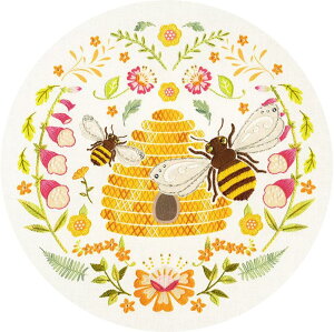 Bothy Threads t[Xeb`hJLbg "Folk Art Embroidery - Folk Bees" EKP1 {V[XbY yCO/[40`80xz