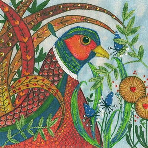 Bothy Threads t[Xeb`hJLbg "Flights Of Fancy Embroidery - Pheasant" ELH2 {V[XbY yCO/[40`80xz