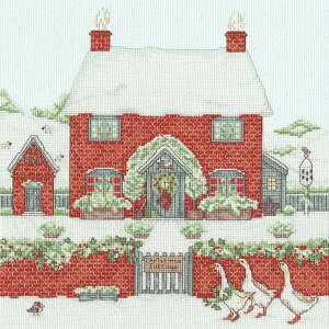 Bothy Threads NXXeb`hJLbg "Christmas Cottage" XSS17 A Country Estate {V[XbY yCO/[40`80xz