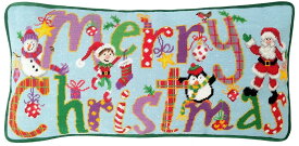 Bothy Threads タペストリー刺繍キット "Merry Christmas Tapestry" TAP16 (メリークリスマス クッション) ボシースレッズ 【海外取り寄せ/納期40～80日程度】
