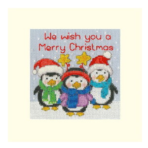 Bothy Threads NXXeb`hJLbg "Christmas Card - Penguin Pals" XMAS69 {V[XbY yCO/[40`80xz