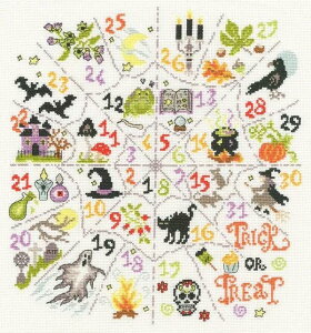 Bothy Threads �N���X�X�e�b�`�h�J�L�b�g Countdown To Halloween XBD20 (�n���E�B���E�J�E���g�_�E��) �{�V�[�X���b�Y �y�C�O����/�[��40�`80�����x�z