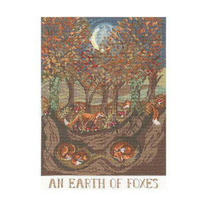 Bothy Threads �N���X�X�e�b�`�h�J�L�b�g An Earth Of Foxes XDD10 �{�V�[�X���b�Y �y�C�O����/�[��40�`80�����x�z