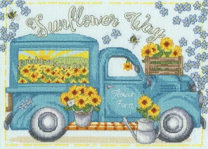 Bothy Threads �N���X�X�e�b�`�h�J�L�b�g Sunflower Way XKTB26 (�T���t�����[�E�E�F�C) �{�V�[�X���b�Y �y�C�O����/�[��40�`80�����x�z