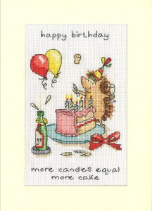 Bothy Threads �N���X�X�e�b�`�h�J�L�b�g Greeting Card - More Candles XGC62 (�O���[�e�B���O�J�[�h) �{�V�[�X���b�Y �y�C�O����/�[��40�`80�����x�z