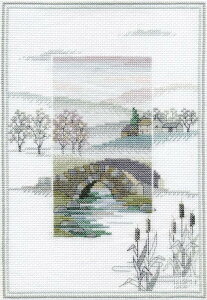 Bothy Threads NXXeb`hJLbg "Misty Mornings - Winter Bridge" MM2 {V[XbY yCO/[40`80xz