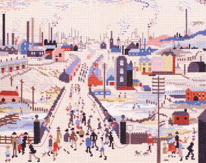 Bothy Threads �N���X�X�e�b�`�h�J�L�b�g �uCanal Bridge�v XLC10 L.S Lowry and Lowry Style �{�V�[�X���b�Y �y�C�O����/�[��40�`80�����x�z