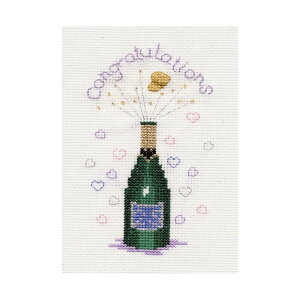Bothy Threads NXXeb`hJLbg uGreeting Card - Champagnev CDG09 (O[eBOJ[h/Vp) {V[XbY yCO/[40`80xz