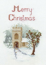 Bothy Threads クロスステッチ刺繍キット 「Christmas Card - The Church」 CDX04 (教会) ボシースレッズ 【海外取り寄せ/納期40〜80日程度】